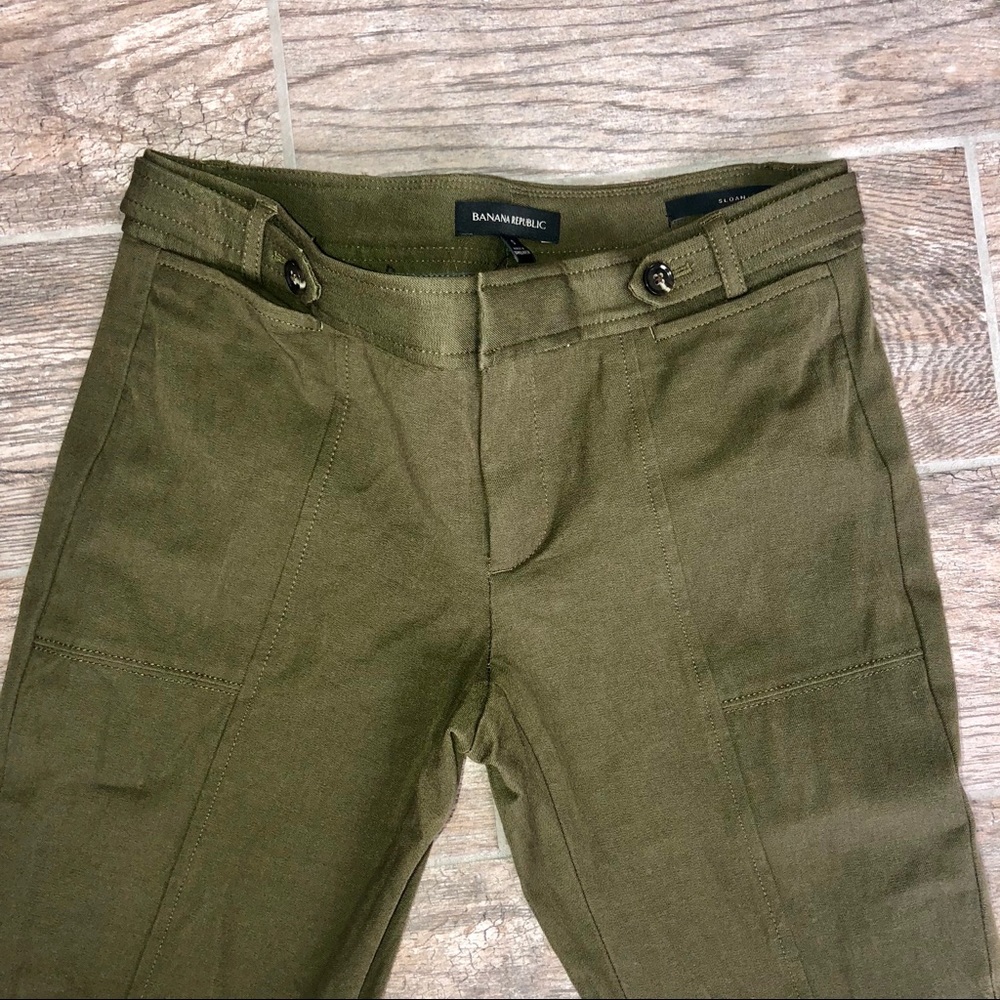Banana Republic Sloan Skinny Utility Pant - green